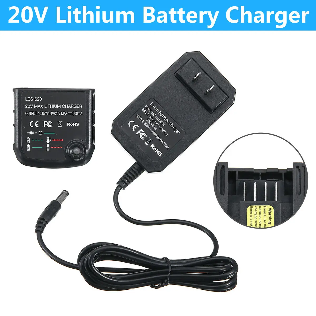 Black Decker Lithium 1.5 Ah 20v Battery Charger  Charger Black Decker 18v  Drill - Chargers - Aliexpress