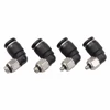 PL Mini Pneumatic Quick Connector Tube Hose 3mm 4mm 5mm External Thread M3 M4 M5 M6 L Elbow Joint PL3-M4 PL4-M3 PL5-01
