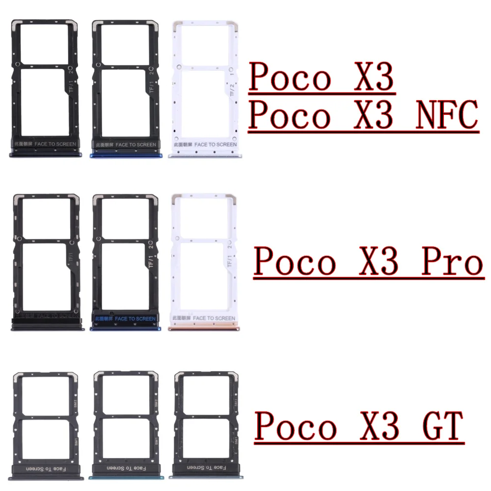 Dual SIM Card Tray for Xiaomi Poco X3 Series