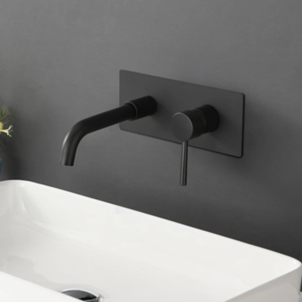 

Bathroom Faucet Brass Basin Faucet Hidden Cold And Hot Water Into The Wall To Install Bathroom Facilities