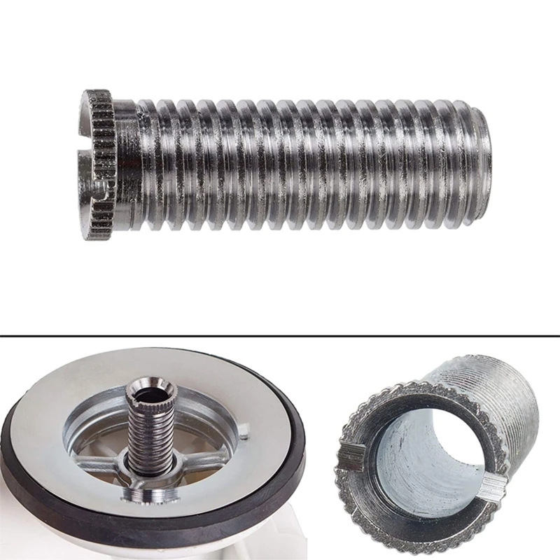 Stainless Steel Sink Filter Waste Plug Screws Kitchen Sink Basket Strainer Threaded Screw Connector Easy to Replace