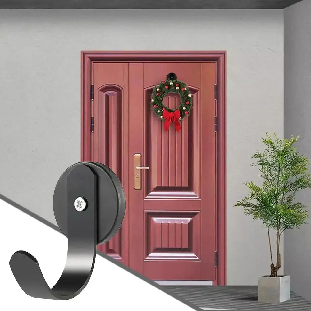 Description Picture 4 of item1.6 Inch Wreath Hook Magnetic Wreath Hanger Scratch Free Wreath Holder Hook Heavy Duty Wreath Hanger Door Hook Wreaths Party