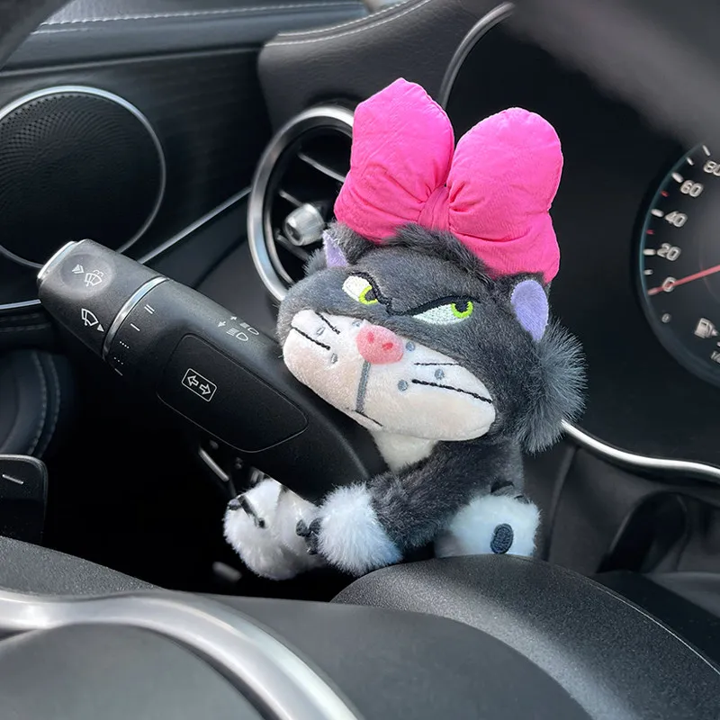 Fluffy Cartoon Panda Cat Plush Steering Wheel Cover - Winter Cozy, Cute & Anti-Slip Design