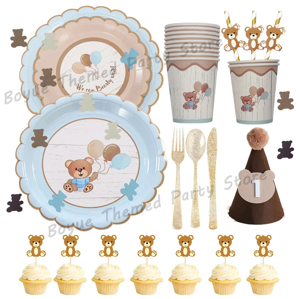 Fête D'anniversaire, Papier, Assiette, Serviettes En Tissu, Vaisselle