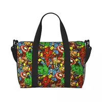 Custom Superhero Spider Man Tote Bag Women Big Capacity Gym Beach Travel Bags 2