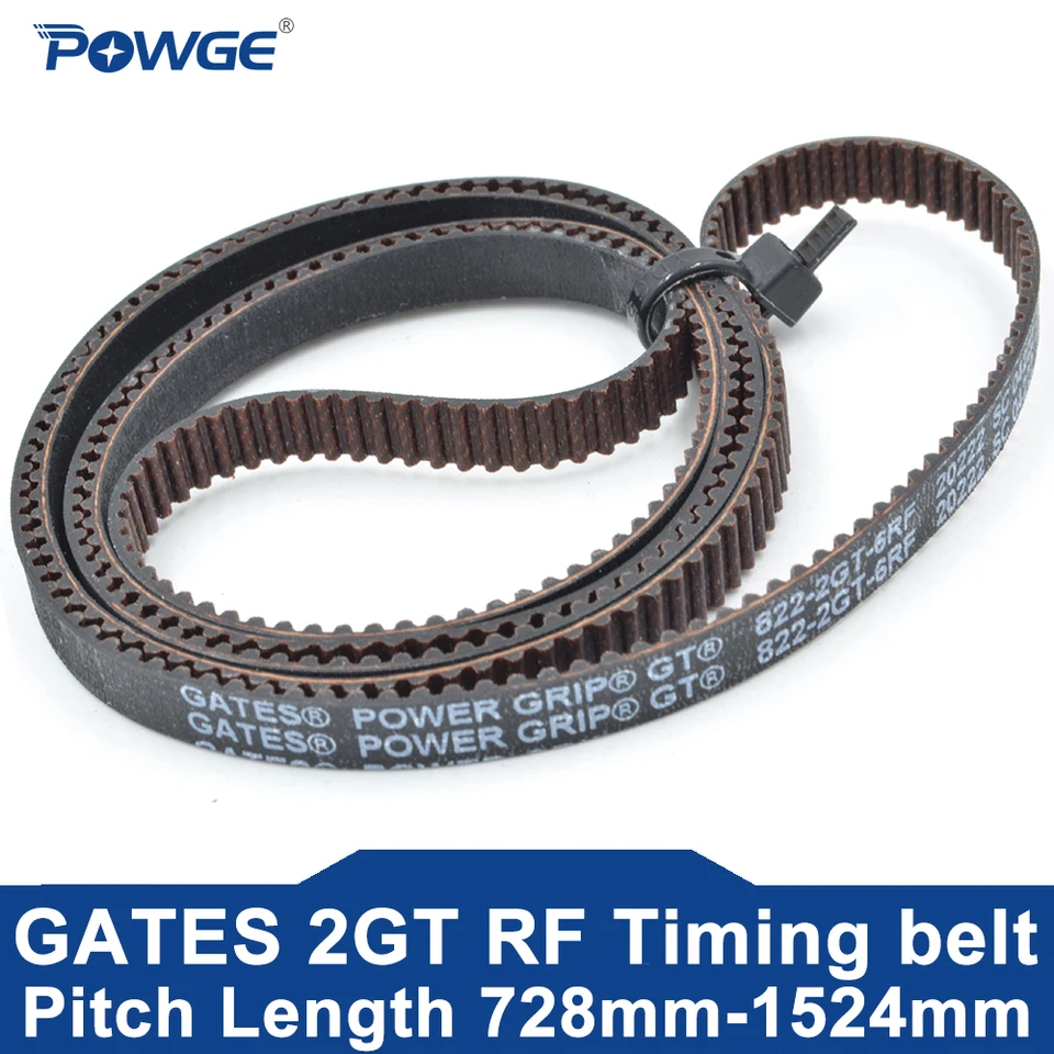 Gates 800-8MGT-20 GT2 PowerGrip Timing Belt - 8mm Pitch, 20mm Width, 100 Teeth