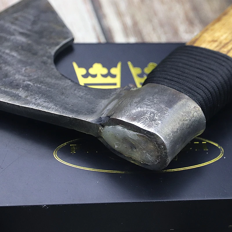 Fine old craft hand axe forging carbon steel outdoor camping defense mountain axe Viking axe jungle axe farm tools axe 6