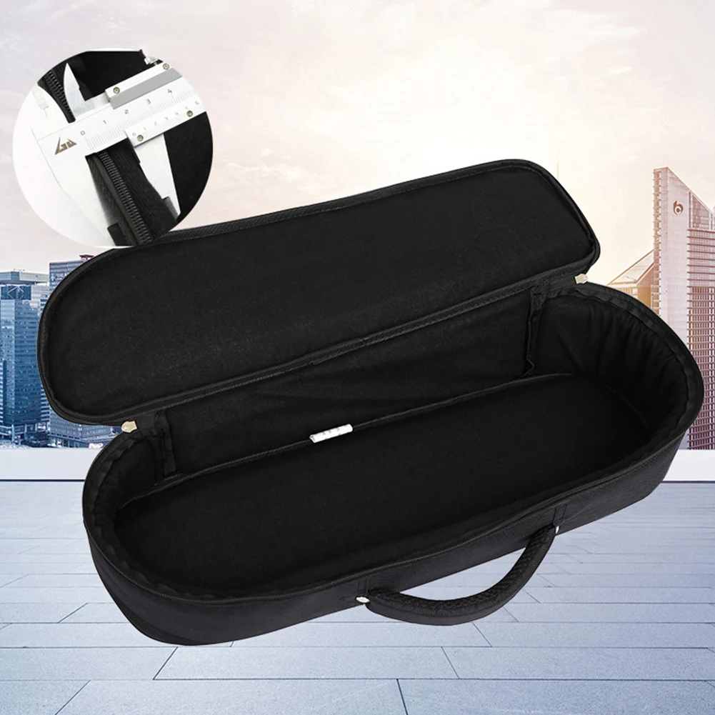 Trumpet Bag Backpack Oxford Cloth Soft Storage Case 22.44 X 6.69 X 5.12inch Trumpet Mouthpiece Trumpet Cleaning Kit Trumpet Silencer