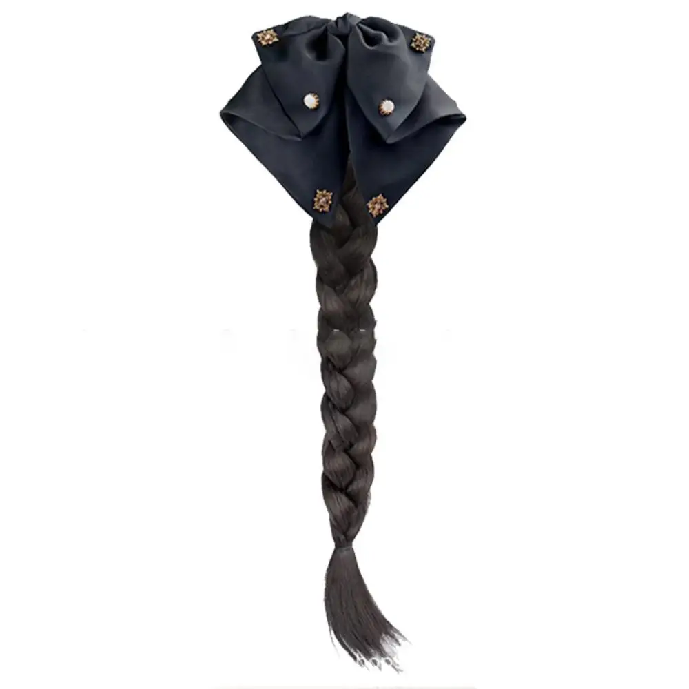 Women's Synthetic Wig with Bow Headband Image 6