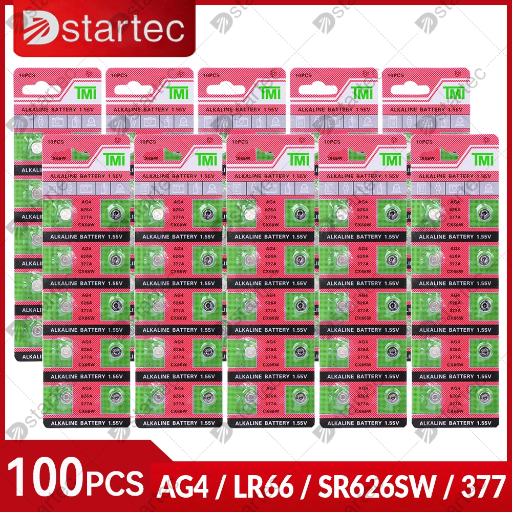 100% New High Quality Pile AG4 377A 377 LR626 SR626SW SR66 LR66 Watch  Battery Batteries - AliExpress