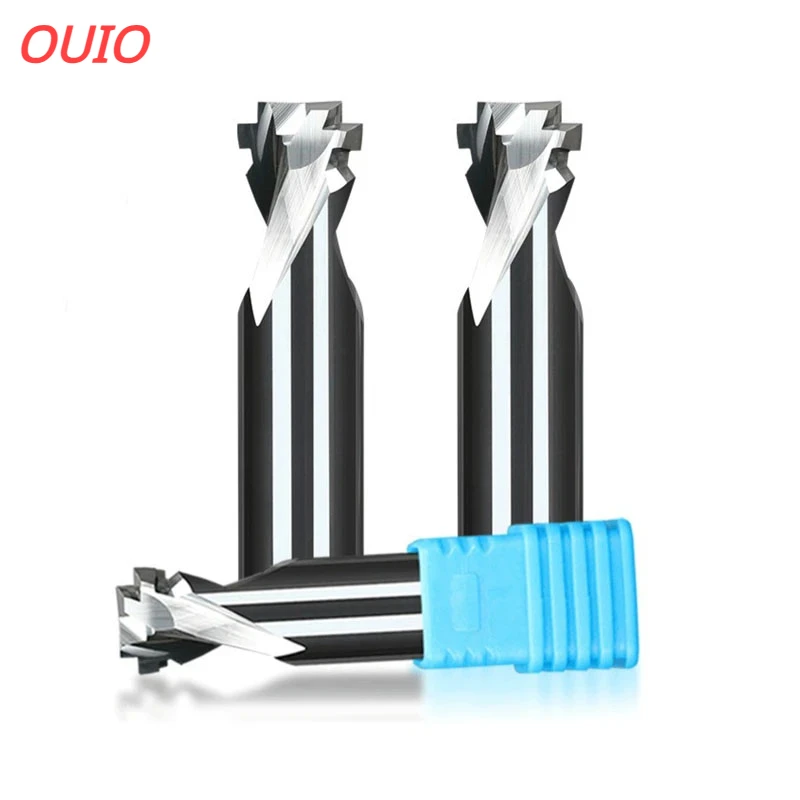 

OUIO Neon Lights Tungsten Carbide Acrylic Slotting Knife Mini Advertising Words Light Strip Molding End Mill For LED 6/8/12mm