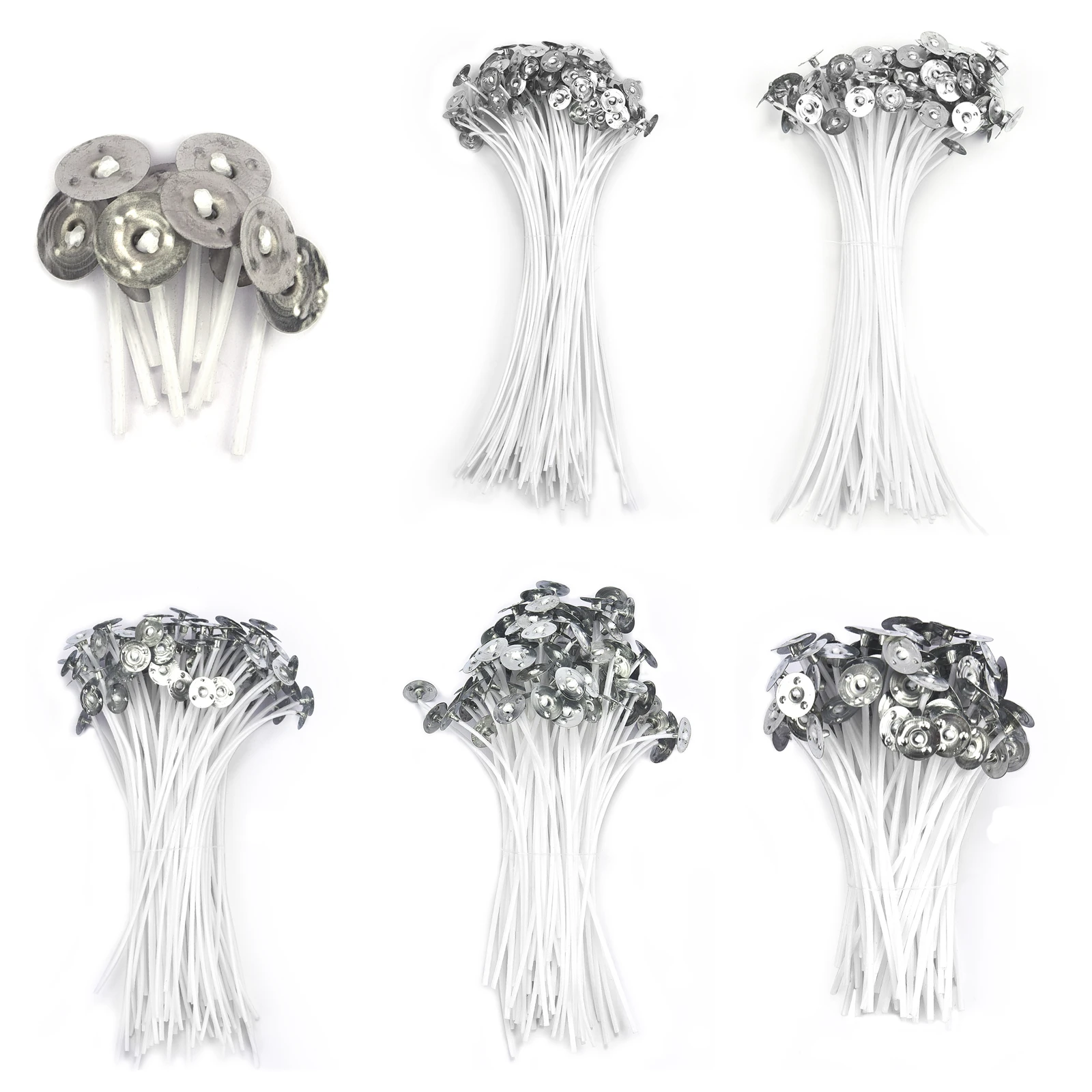50 PCS/100 PCS 2.620cm Candle Wicks Smokeless Wax Pure Cotton Core For