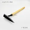 All Steel Toon Wooden Handle Small Triangular Wooden Hoe Outdoor Archaeological Weeding and Fertilization Pointed Hoe 6