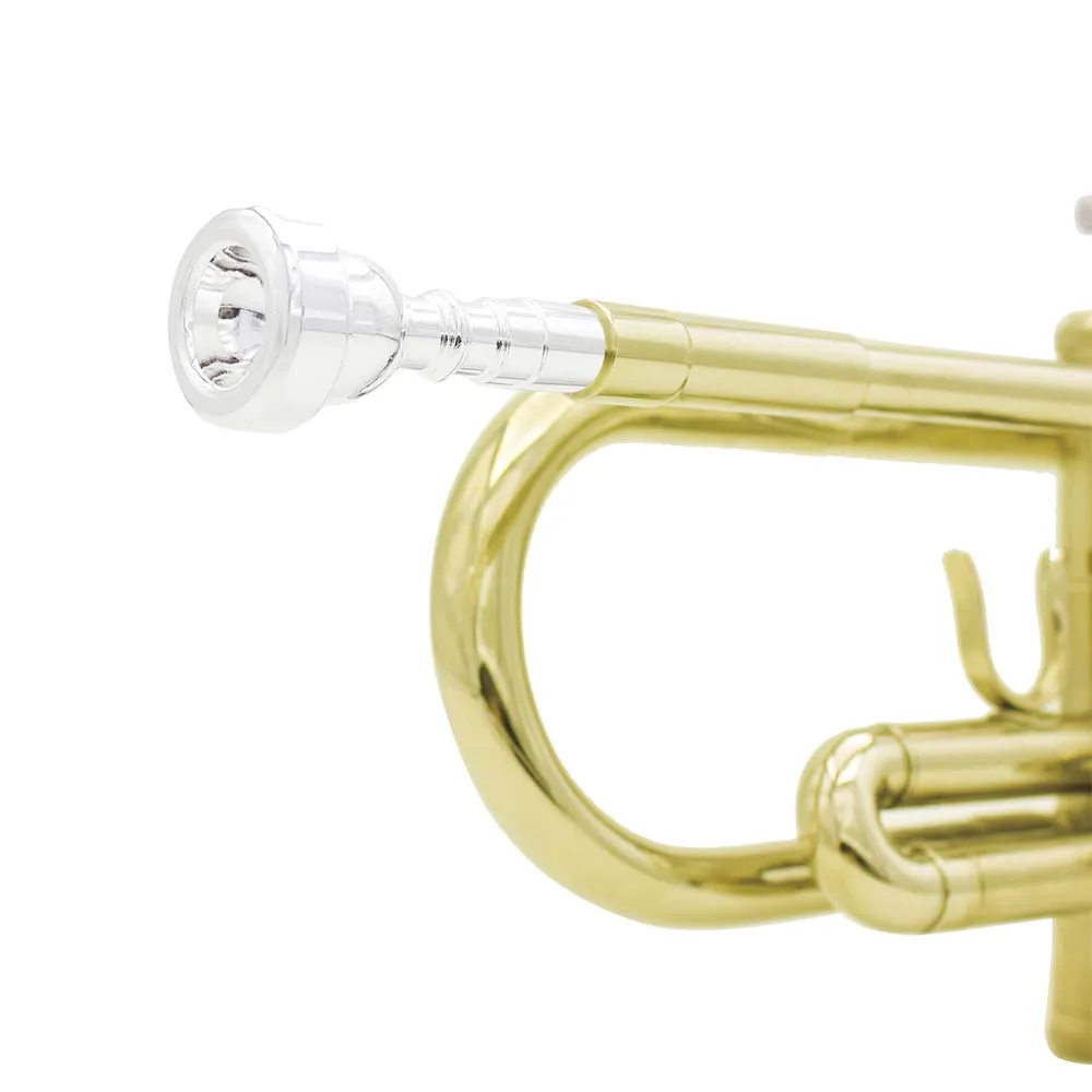 Professional Bb B Flat Trumpet Brass Material Musical Trompeta Wind Instrument With Mouthpiece Gloves Cleaning Cloth Strap Case