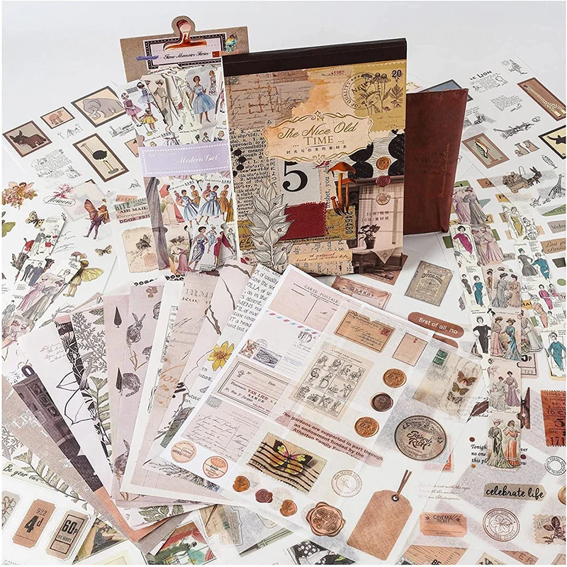 Vintage Scrapbooking Supplies Stickers Scrapbooking Vintage 453pcs