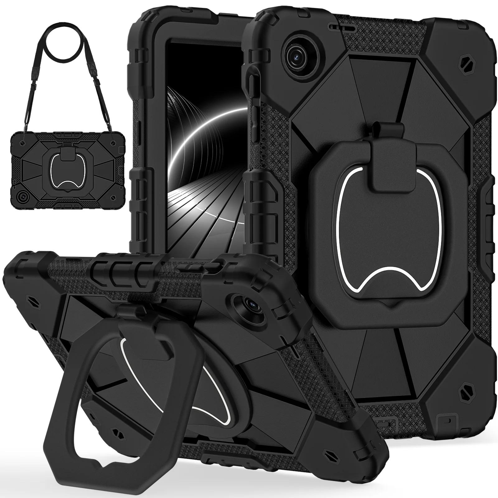 Kids Shockproof Armor Tablet Case with Wristband Cover - 10.1 Inch