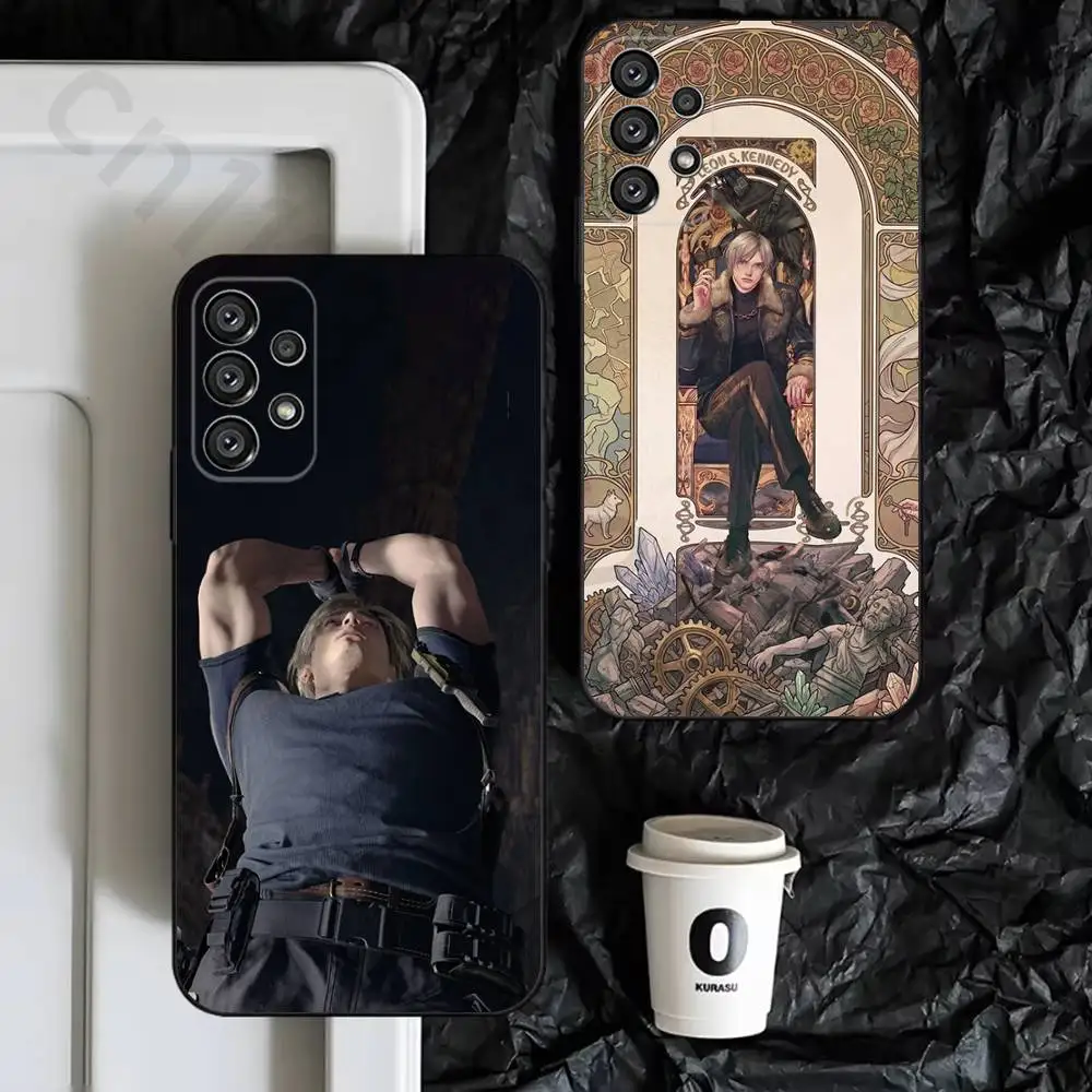 Leon Kennedy Black Soft Shell Phone Case