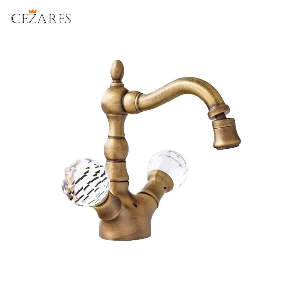 Bidet faucets Cezares Atlantis ATLANTIS BS2 02 Sw bronze Swarovski crystals plumbing toilet faucet hygienic shower For bathroom Bidets Parts Fixture
