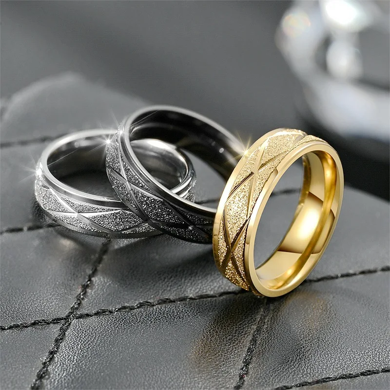 Elegant Stainless Steel Twin Wind Exaggerated Rings