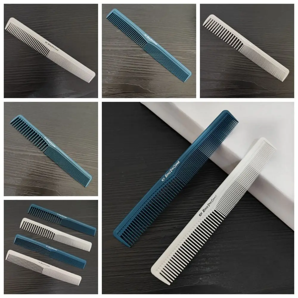 Plastic Pro Hairdressing Combs Anti-Static White Hair Cutting Comb Anti-slip Durable Straight Hair Brushes Cairdresser