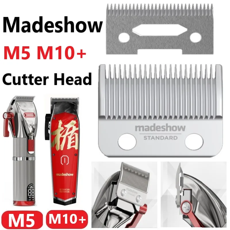 Madeshow Profissional Cabelo Clipper Lâmina Padrão Cortador Cabeças Grupo Substituição Cabelo Trimmer m5 M10