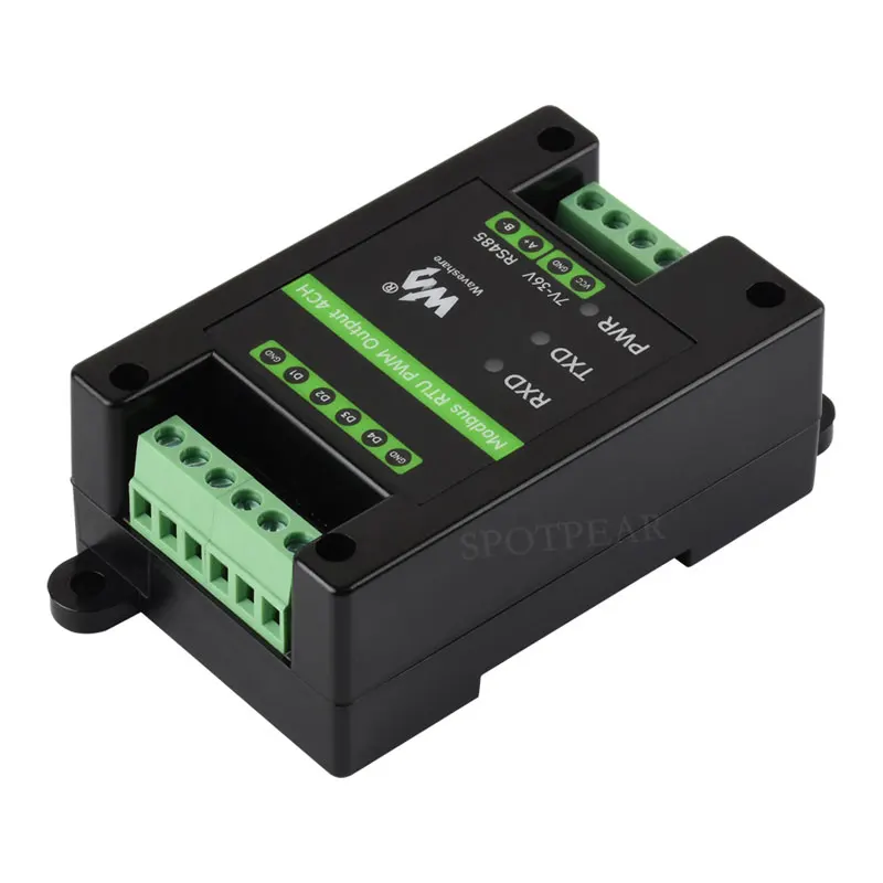산업용 4채널 PWM RS485 펄스 출력 모듈 Modbus RTU 레일