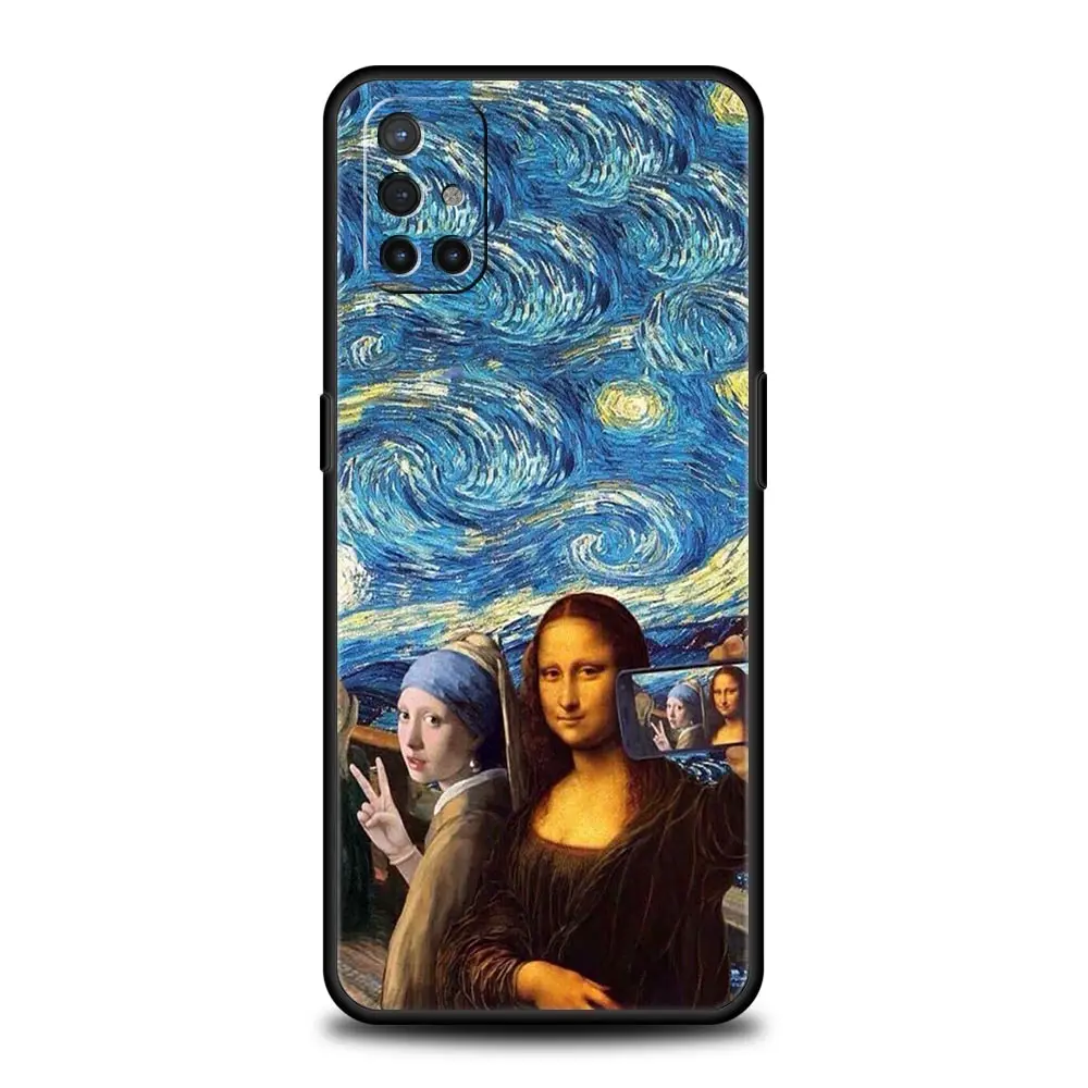 Aesthetic Art Cover Featuring David and Mona Lisa Design