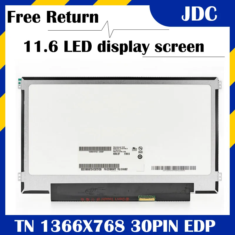 Dalle Écran LCD LED 11.6" NT116WHM-N21 - Résolution 1366x768 HD - Connecteur 30pin - Neuf