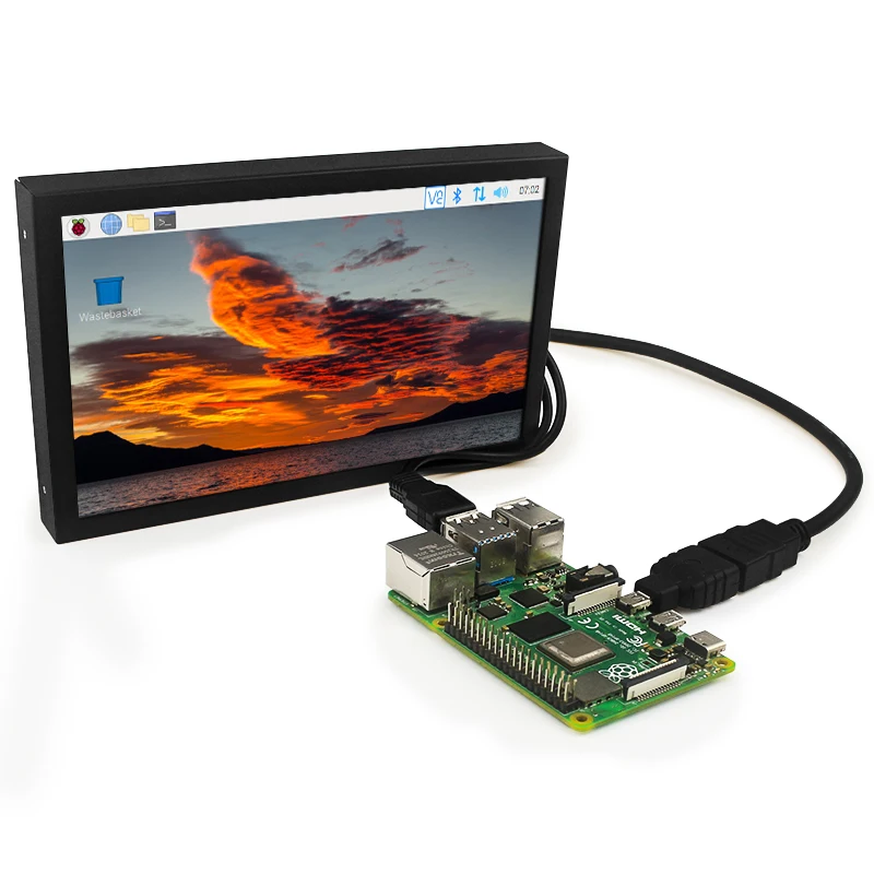 Tela IPS Multi-Interface, 1024x600 LCD, Monitor Portátil,