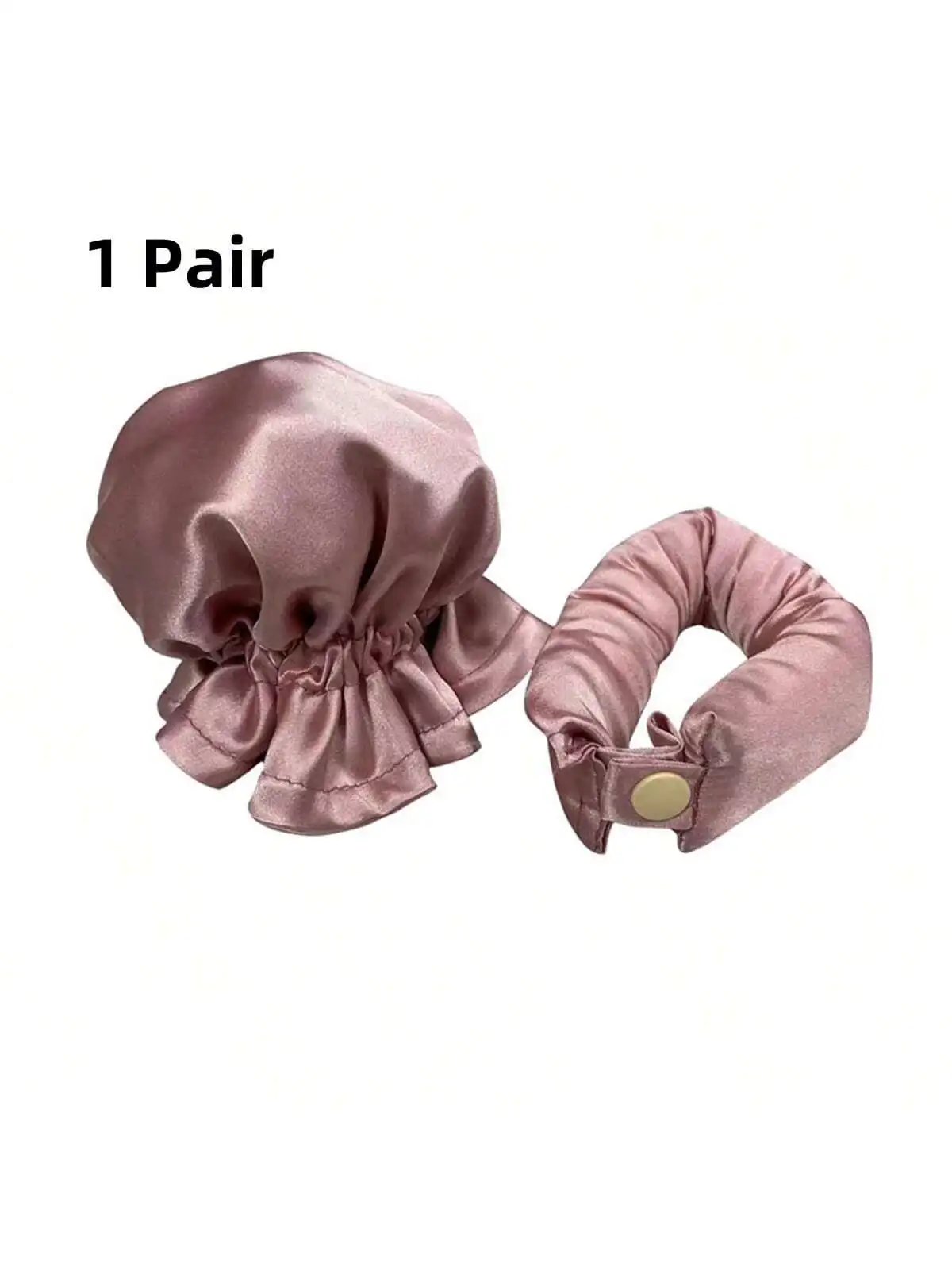 סרגלים לשיער ללא חום סאטן סרגלים ניידים לעיצוב שיער מתולתל לשינה סרטי ראש רכים סט סרטי ראש