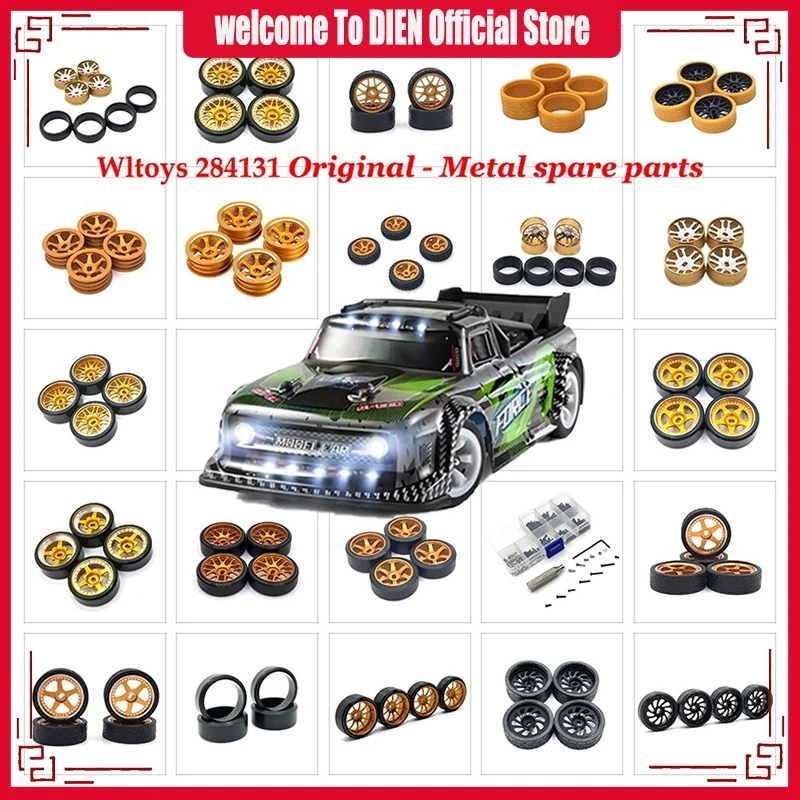 RC Car Rubber Tires Set (4PCS) For WLtoys 1/28 K969 K989 K999 P929 Models - Upgrade Accessories - View #9