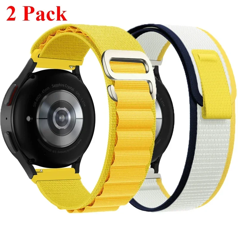 Dual Nylon Strap Pack - Universal Fit 20mm & 22mm – Breathable, Adjustable Watch Bands for Enhanced Comfort and Style