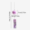 1PC Japanese Wind Bell Japan Wind Chime Handmade Glass Furin Home Spa Kitchen Office Decor Sakura Cherry Blossom Pattern Pendant 6