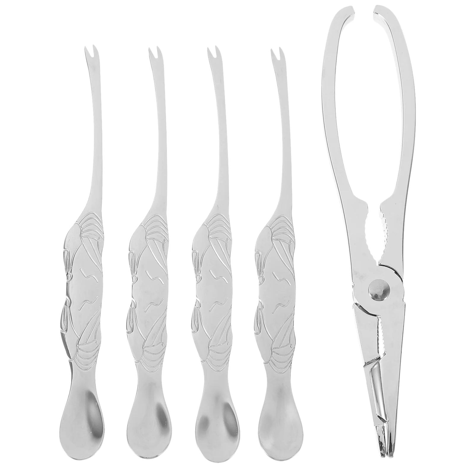 

5 Pcs Crab Eating Tool Needle Pecan Nuts Household Tools Scissor Food Scissors Pick Open Cut Kit Seafood