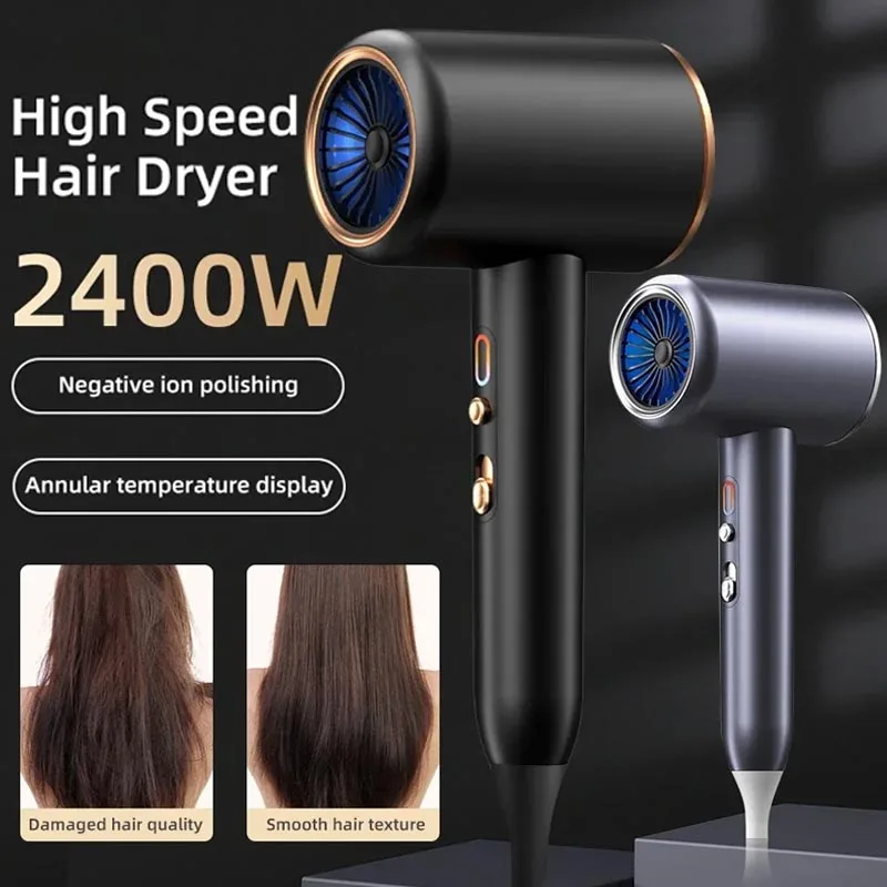 

2400w Professional Hair Dryer Hot Cold Wind Air Brush Hairdryer Negative Ions Blow Dryer Strong Powerdryer Salon Tool 3rd Gear