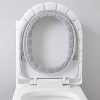 New Winter Warmer Toilet Seat Cover Thick Fleece Comfortable Baby Kids Potty Seats Pad Washable Closestool Warmer Accessories 2