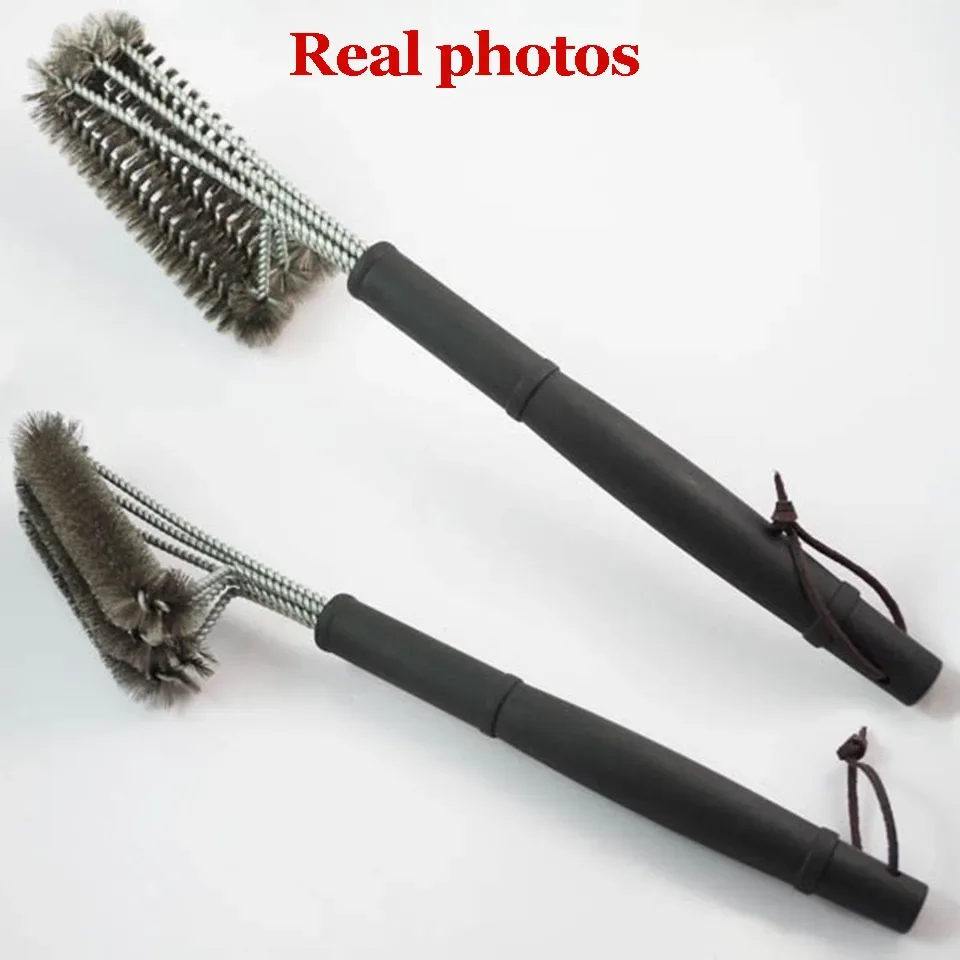 FINDKING Grill Cleaning Brush BBQ Tool Grill Brush 3 Stainless Steel Brushes In 1 Cleanin Bbq Accessories Best Cleaner Barbecue