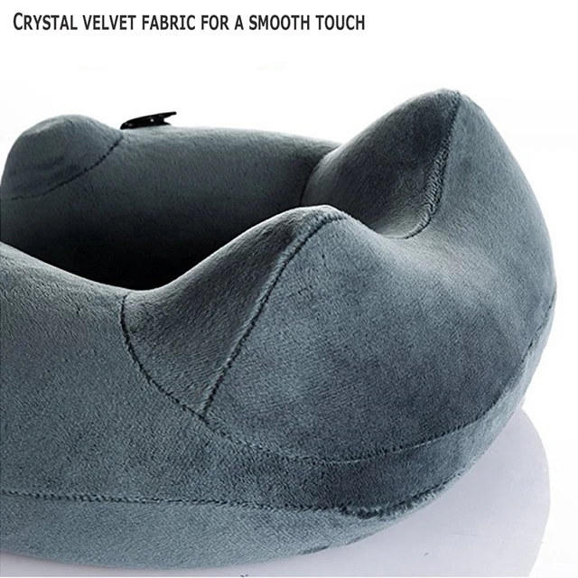 Cuscino Da Viaggio Gonfiabile Per Collo - Forma A U Con Pompa Integrata, Ideale Per Aereo, Treno E Ufficio - Foto 6