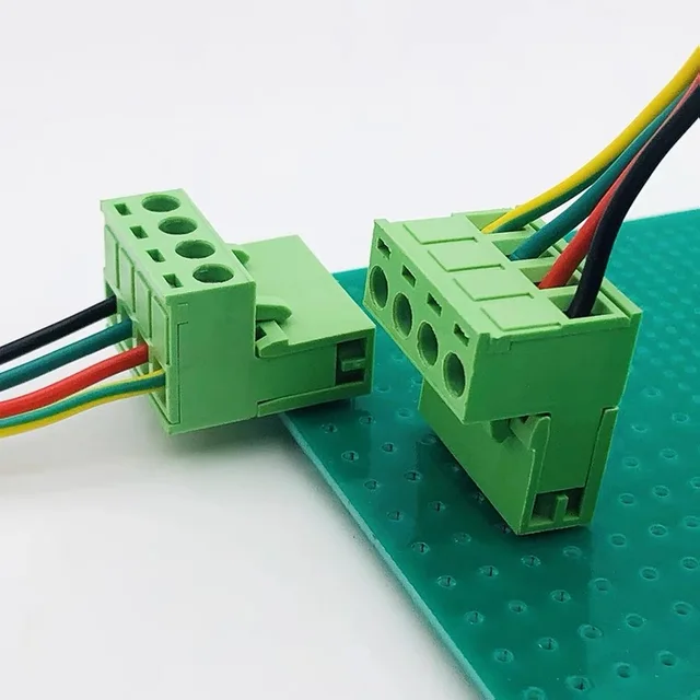 Connecteur PCB Basse Fréquence Connecteur De Bornier à Vis Pour Montage Sur PCB 100 Pièces 2 3 4 Broches 10 A 300 V Pas De 5 Mm Kit Electronique 94520646 Bornier 2.54mm Vert Soudure Facile