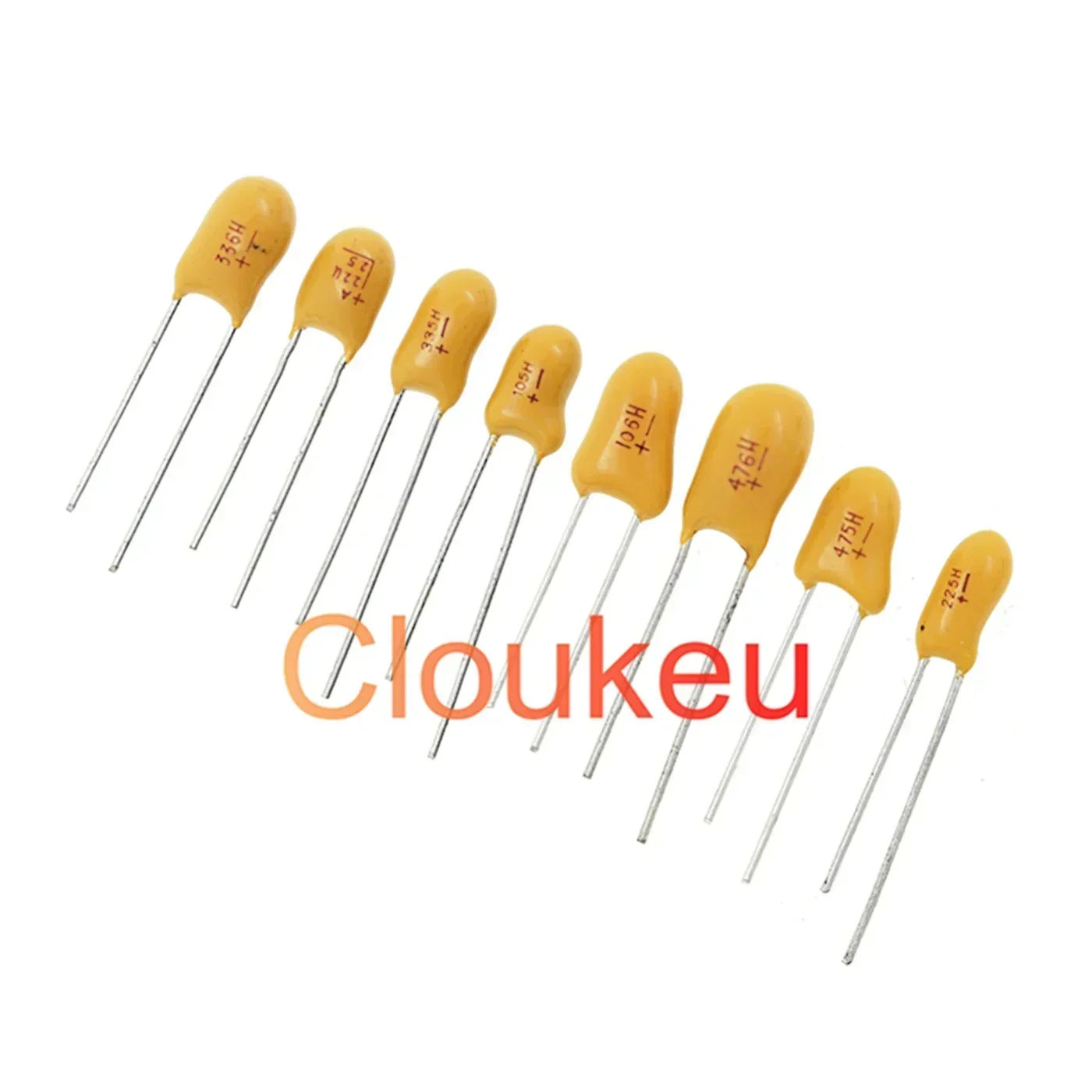 DIP 탄탈륨 커패시터 CA42 6.3V 16V 25V 35V 50V 1uF 2.2uF 3.3uF 4.7uF 10uF 22uF 33uF 47uF 100uF