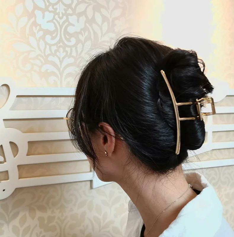 Pillangó hajcsat geometrikus elegáns arany hajcsipesz nőknek_voghion.com