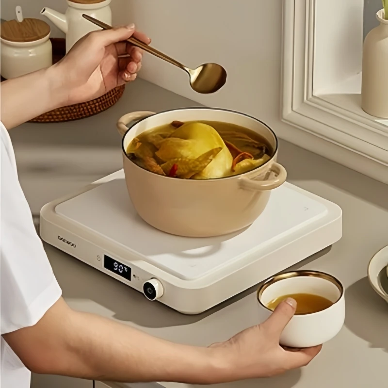 DAEWOO 220V Fryer Multifunctional Cooking Pot Household Grill All-in-one Pot Electric Grill Pan Hot Pot Barbecue 4
