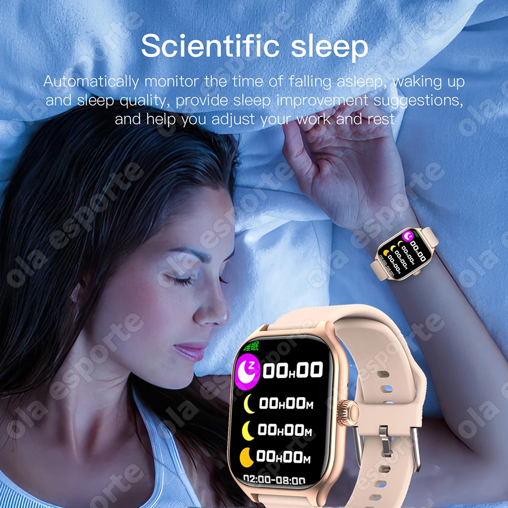 2025 New Smart Watch Women Men Android IOS Phone Bluetooth Call Blood Oxygen Blood Pressure Monitor smartwatch For Android IOS