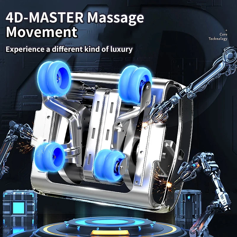 3 Year Warranty 4D SL  full body Zero Gravity Airbag Massager Chairs Home 3D Office Chair Luxury Massage Sofa 7 inch Screen 2