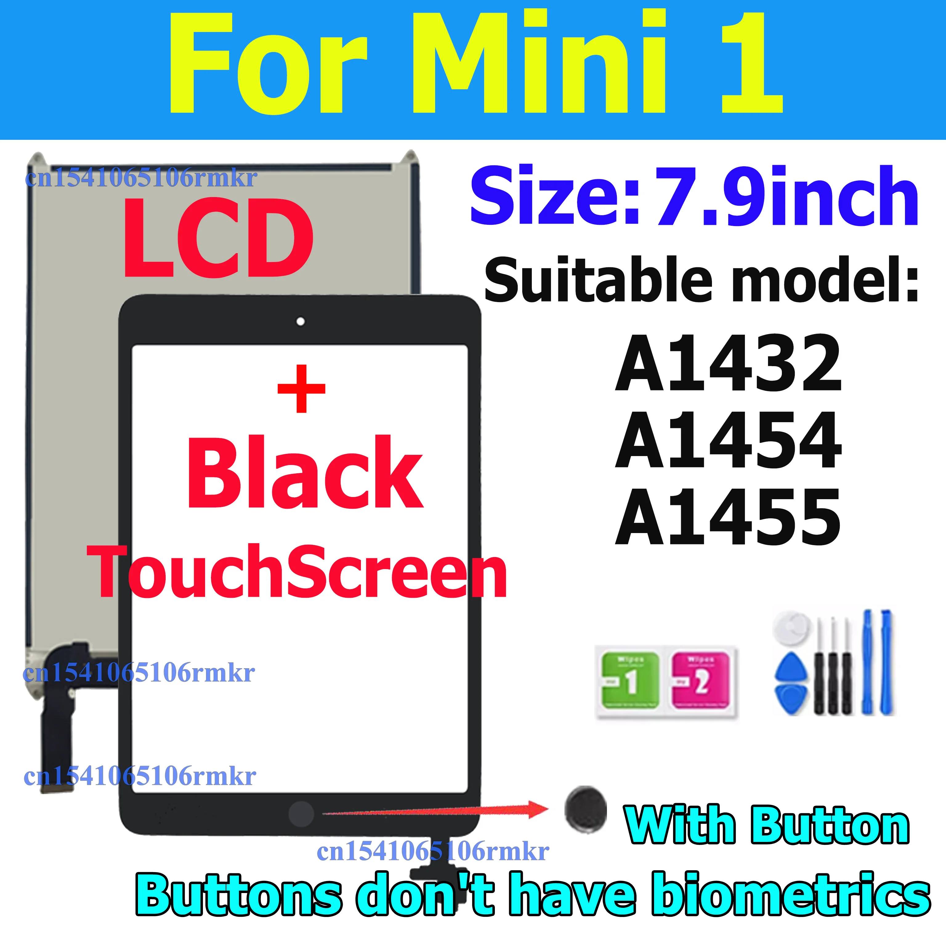 LCD Display Für IPad Mini 2 - Ersatzscreen Für A1489 A1490 A1491