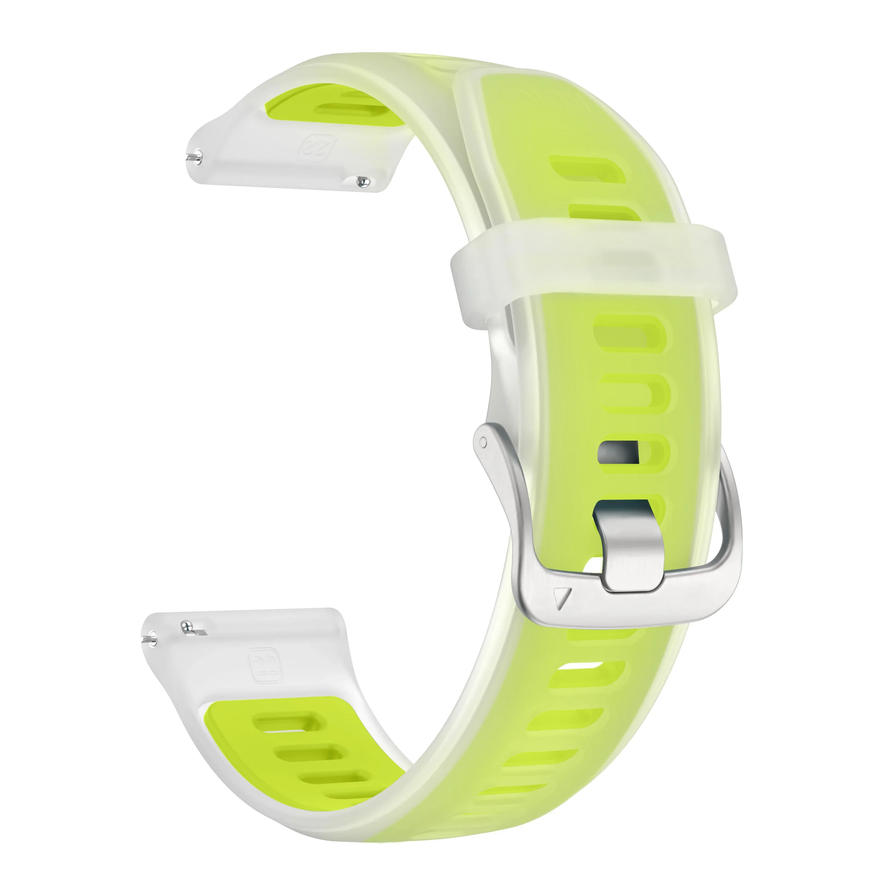 Translucent Silicone Wristband - 22mm Adjustable Strap