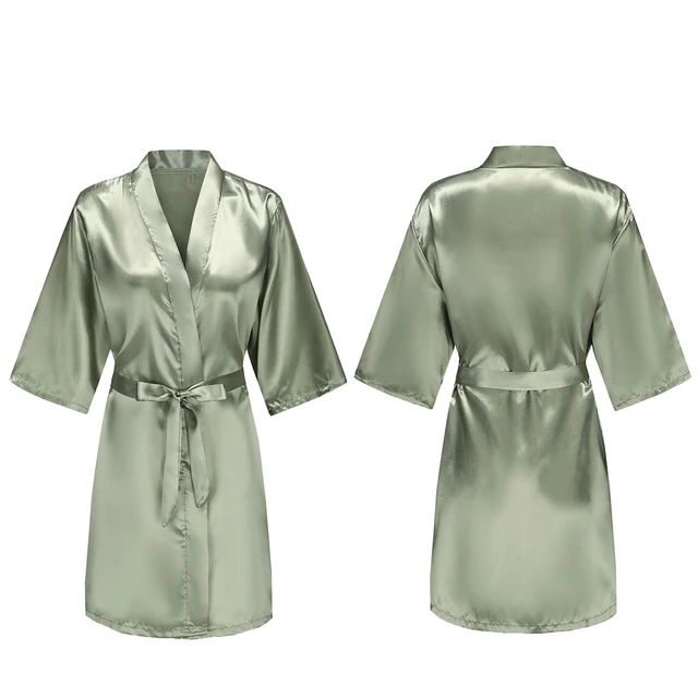 104964-3ab74a.jpg Robes courtes et soyeuses pour femmes, en Satin, pour demoiselle d'honneur, fête de mariée, vêtements de nuit