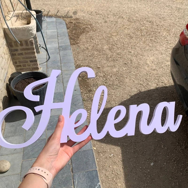 Custom Wooden Name Sign Birthday Nursery Backdrop BABY