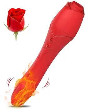 Heating Rose G Spot Vibrator Dildos for Women Vagina Vibrator Female clitoris stimulate Adult Sex toys For Women Massager Nipple 1