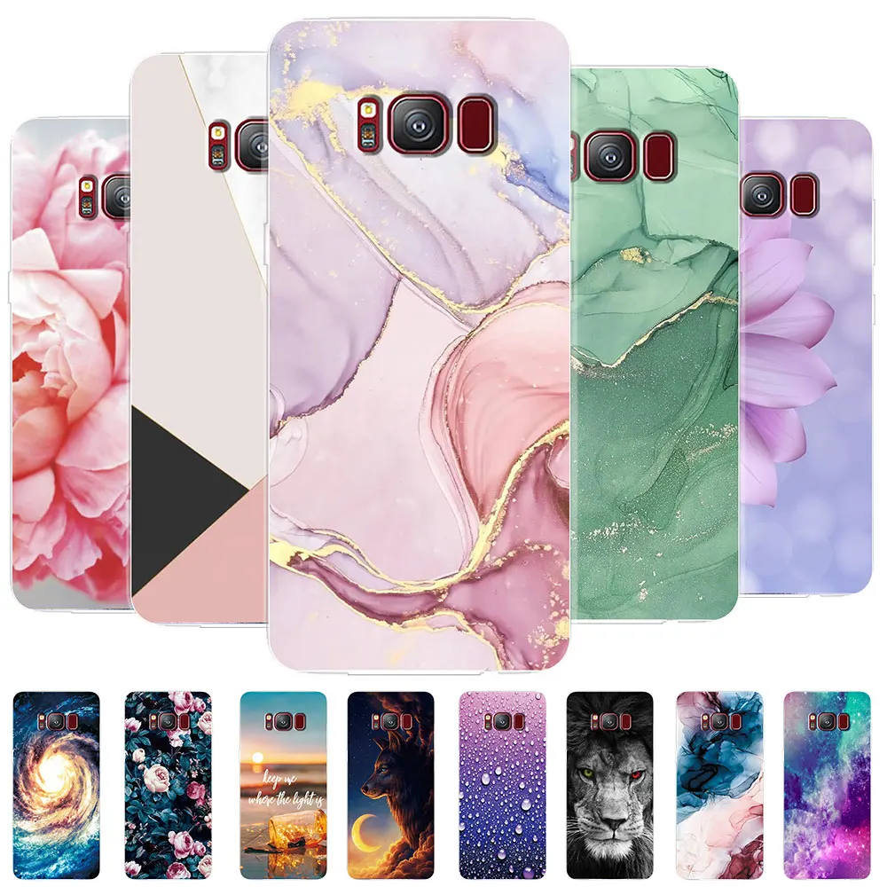 For Samsung S8 S8Plus Case Galaxy S8 Plus Cover Marble Soft Clear Silicone Phone Cases For